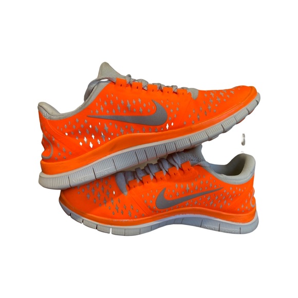 Nike Free Run 3.0 V4 Women Size US 6.5 Running Shoes Orange 511495-800 - Picture 4 of 6